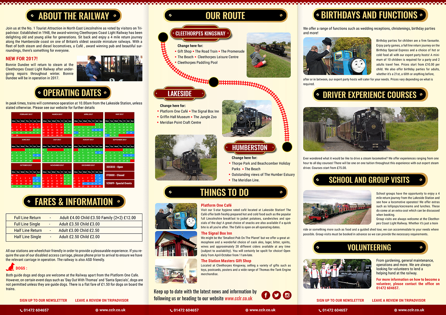 Flyer Design by SAI DESIGNS for Cleethorpes Light Railway Ltd | Design #13591692
