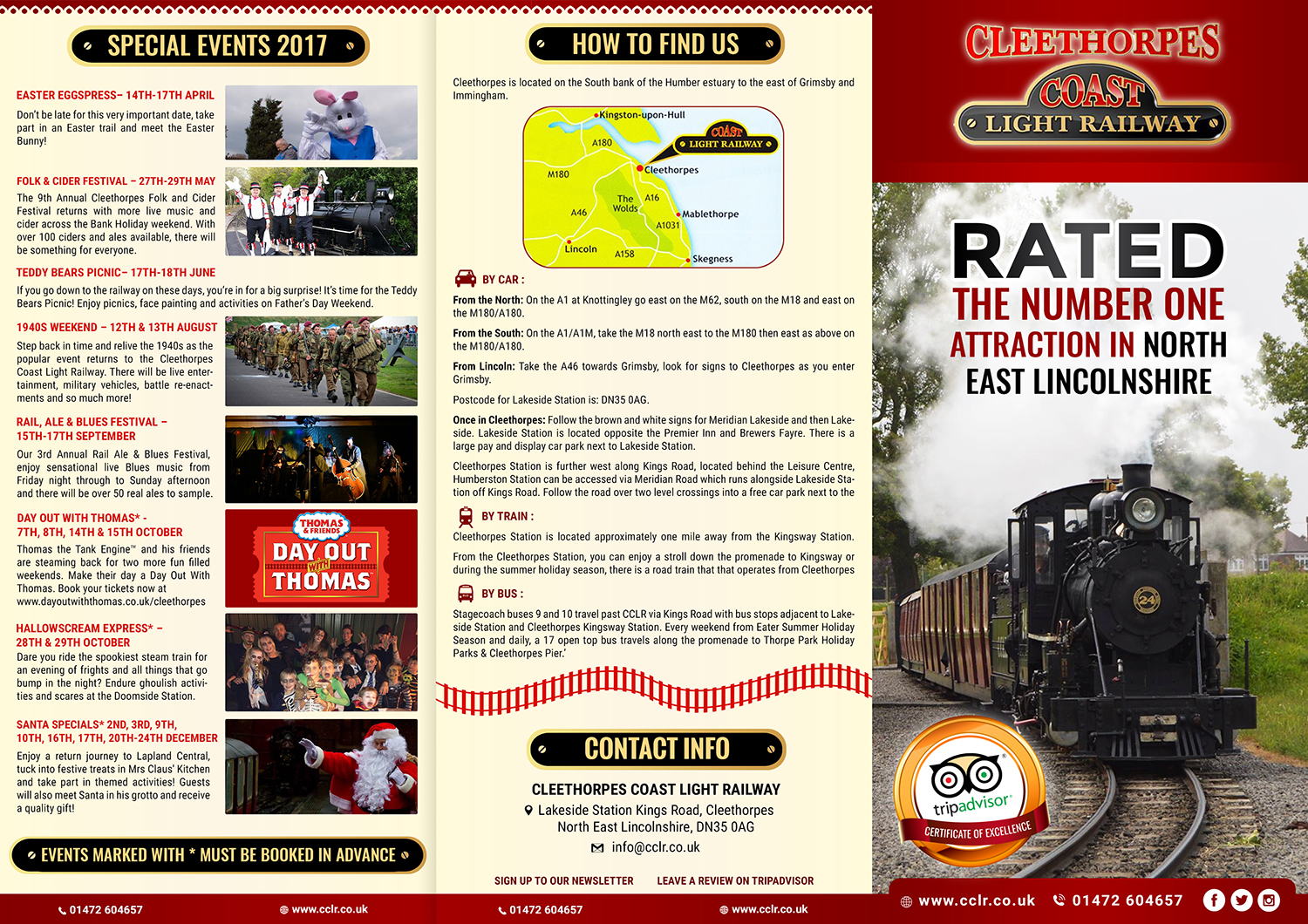 Flyer Design by SAI DESIGNS for Cleethorpes Light Railway Ltd | Design #13602028