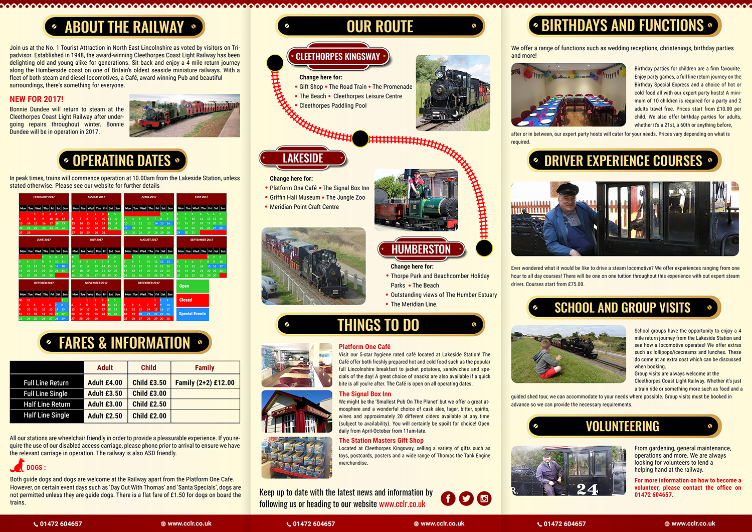 Flyer Design by SAI DESIGNS for Cleethorpes Light Railway Ltd | Design #13625244