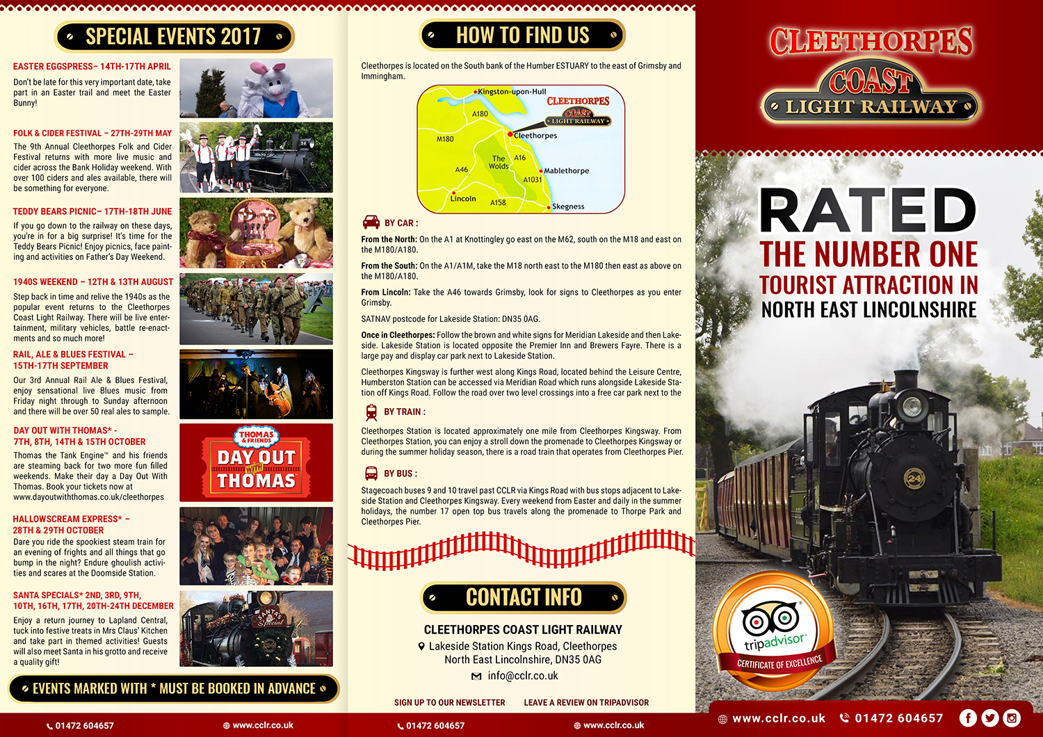 Flyer Design by SAI DESIGNS for Cleethorpes Light Railway Ltd | Design #13633410