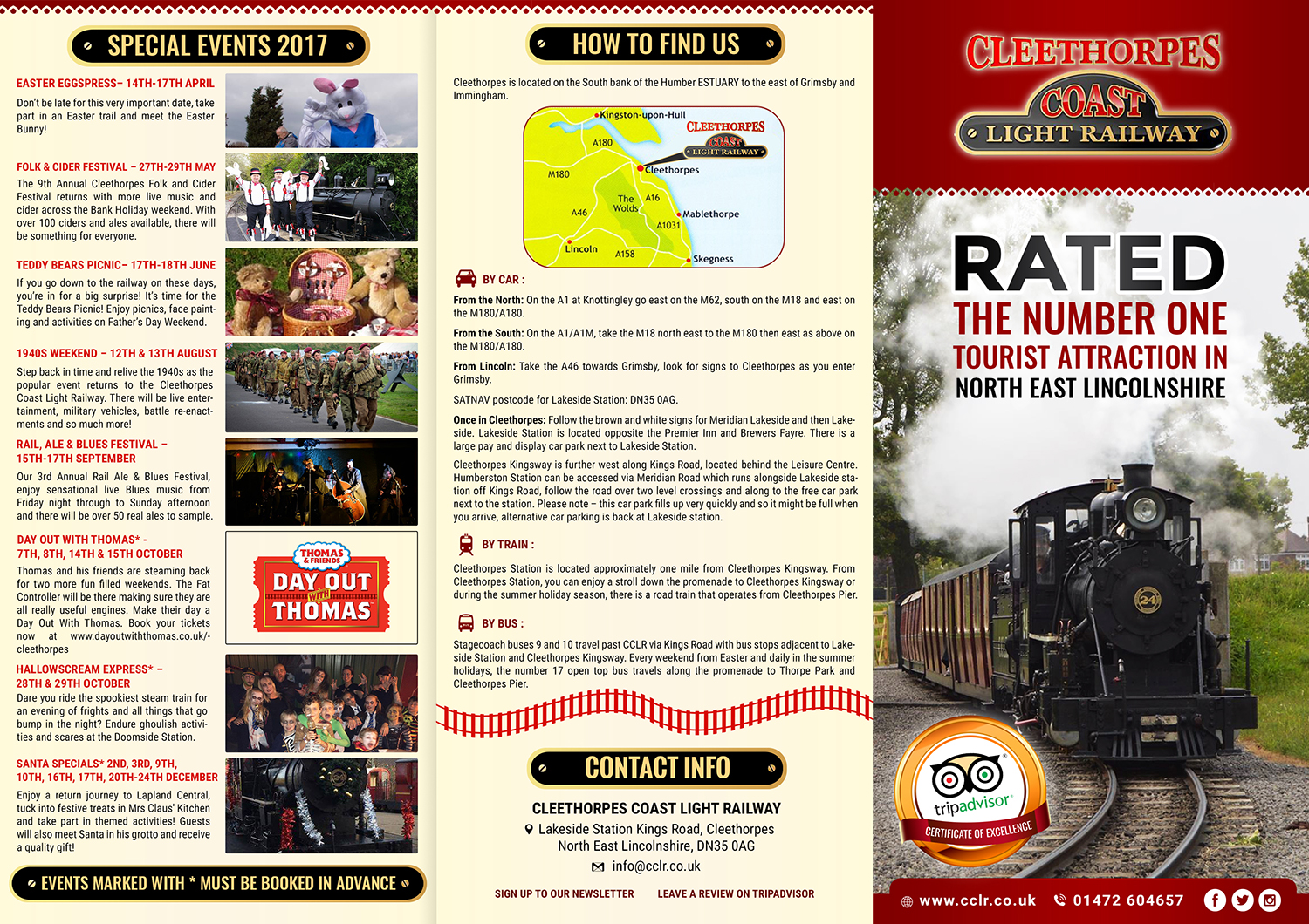 Flyer Design by SAI DESIGNS for Cleethorpes Light Railway Ltd | Design #13664182