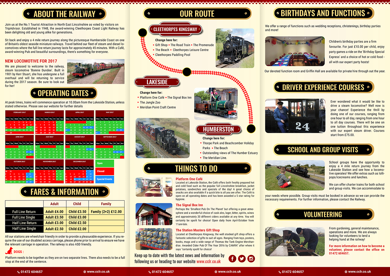 Flyer Design by SAI DESIGNS for Cleethorpes Light Railway Ltd | Design #13665050
