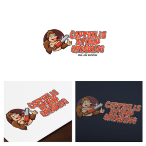 Logo Design by Frontino graphic studio for CaptBill's Stump Grinding | Design: #13426868