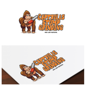 Logo Design by Frontino graphic studio for CaptBill's Stump Grinding | Design: #13472459