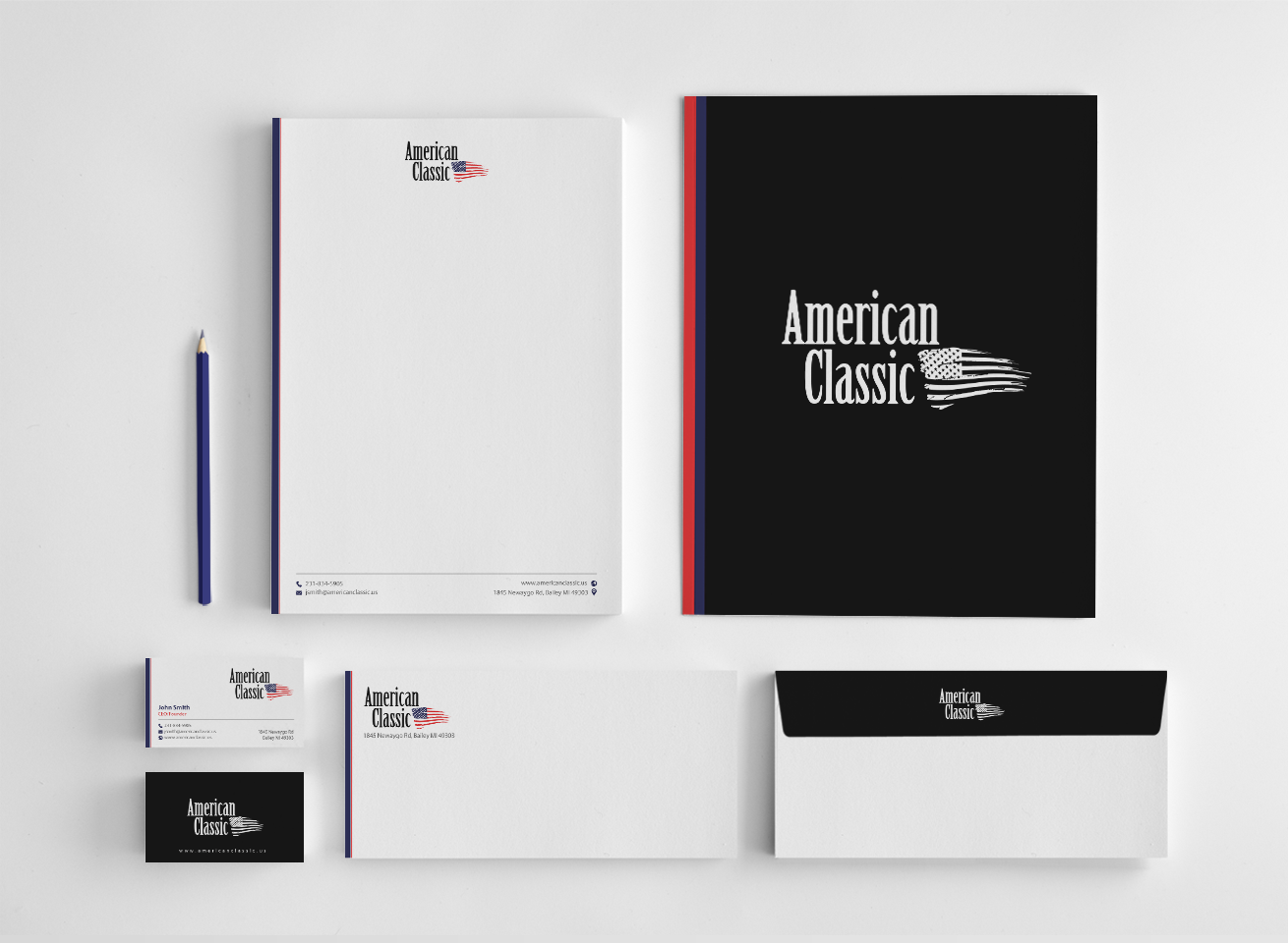 Stationery Design by chandrayaan.creative for American Classic | Design #13395877