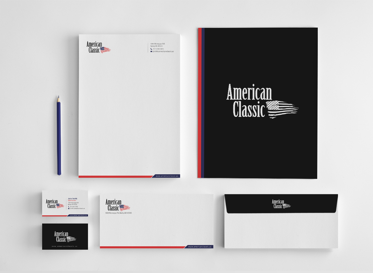 Stationery Design by chandrayaan.creative for American Classic | Design #13395879