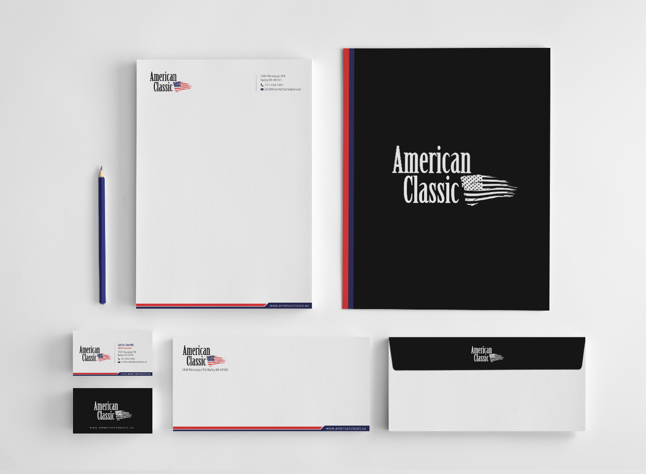 Stationery Design by chandrayaan.creative for American Classic | Design #13395880