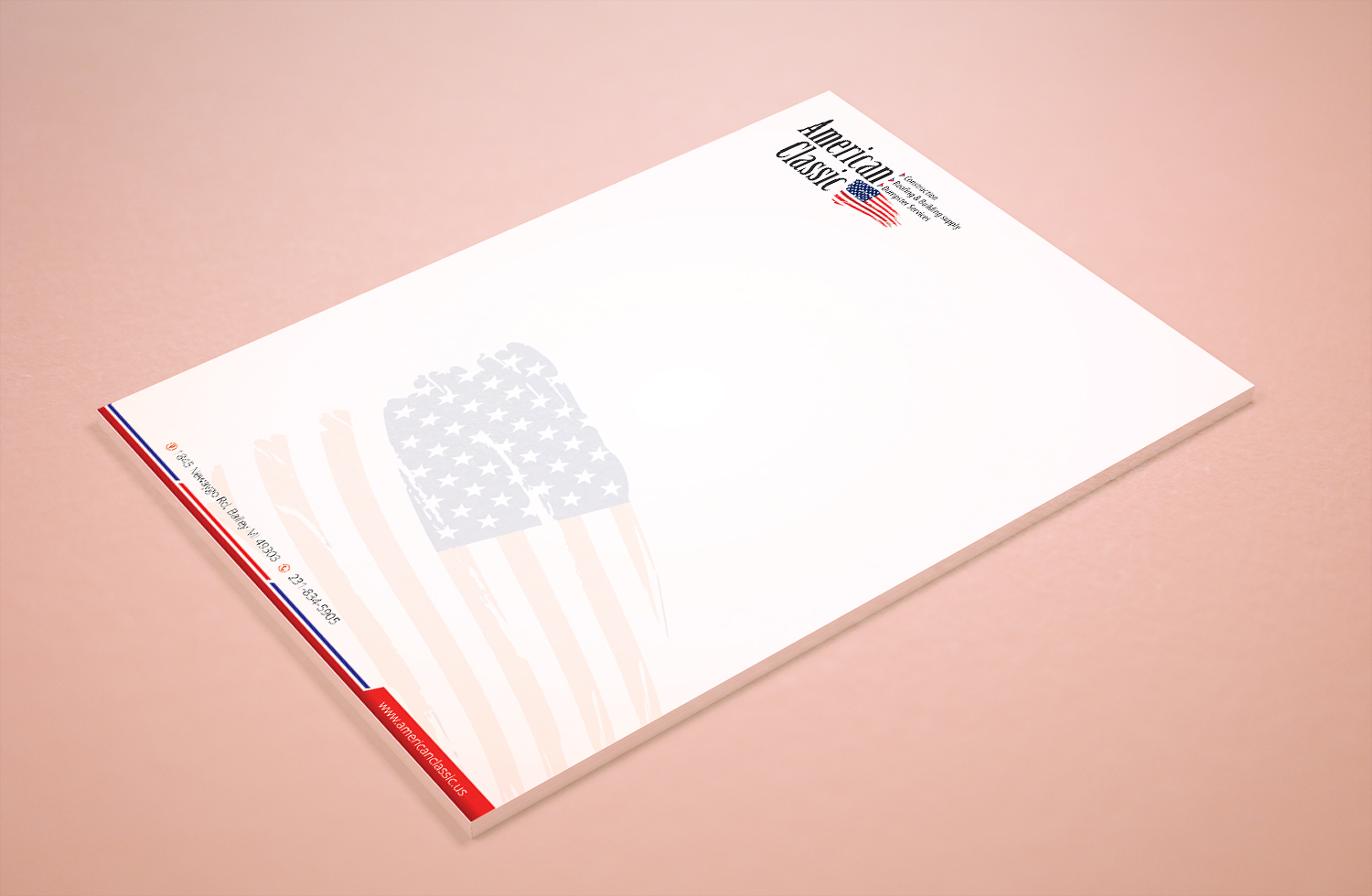 Stationery Design by Petter Goms for American Classic | Design #13411895