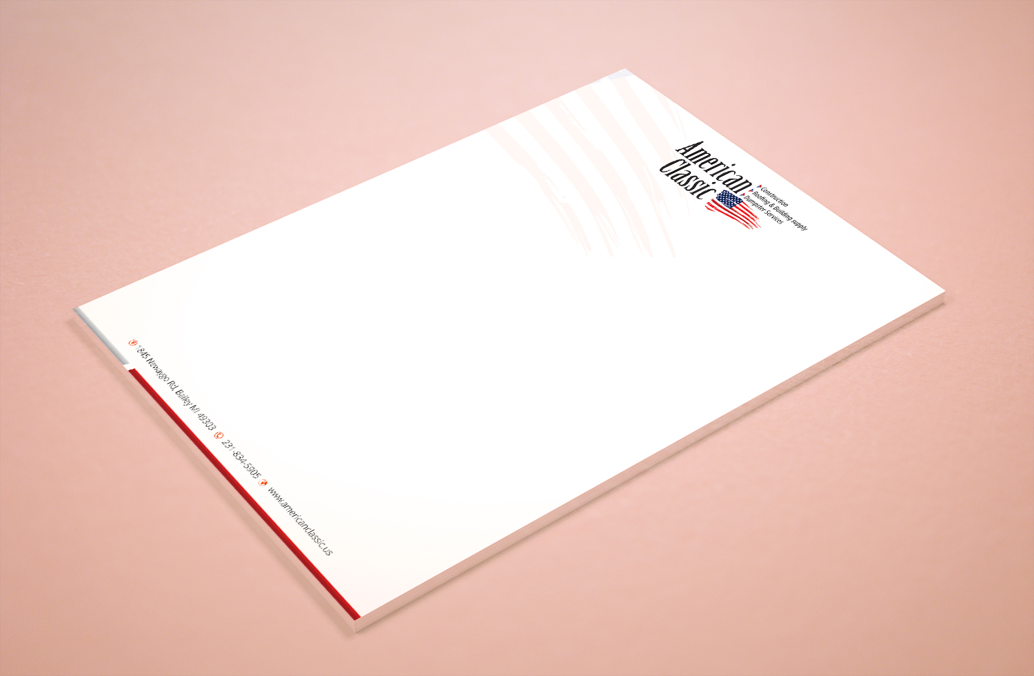 Stationery Design by Petter Goms for American Classic | Design #13412340