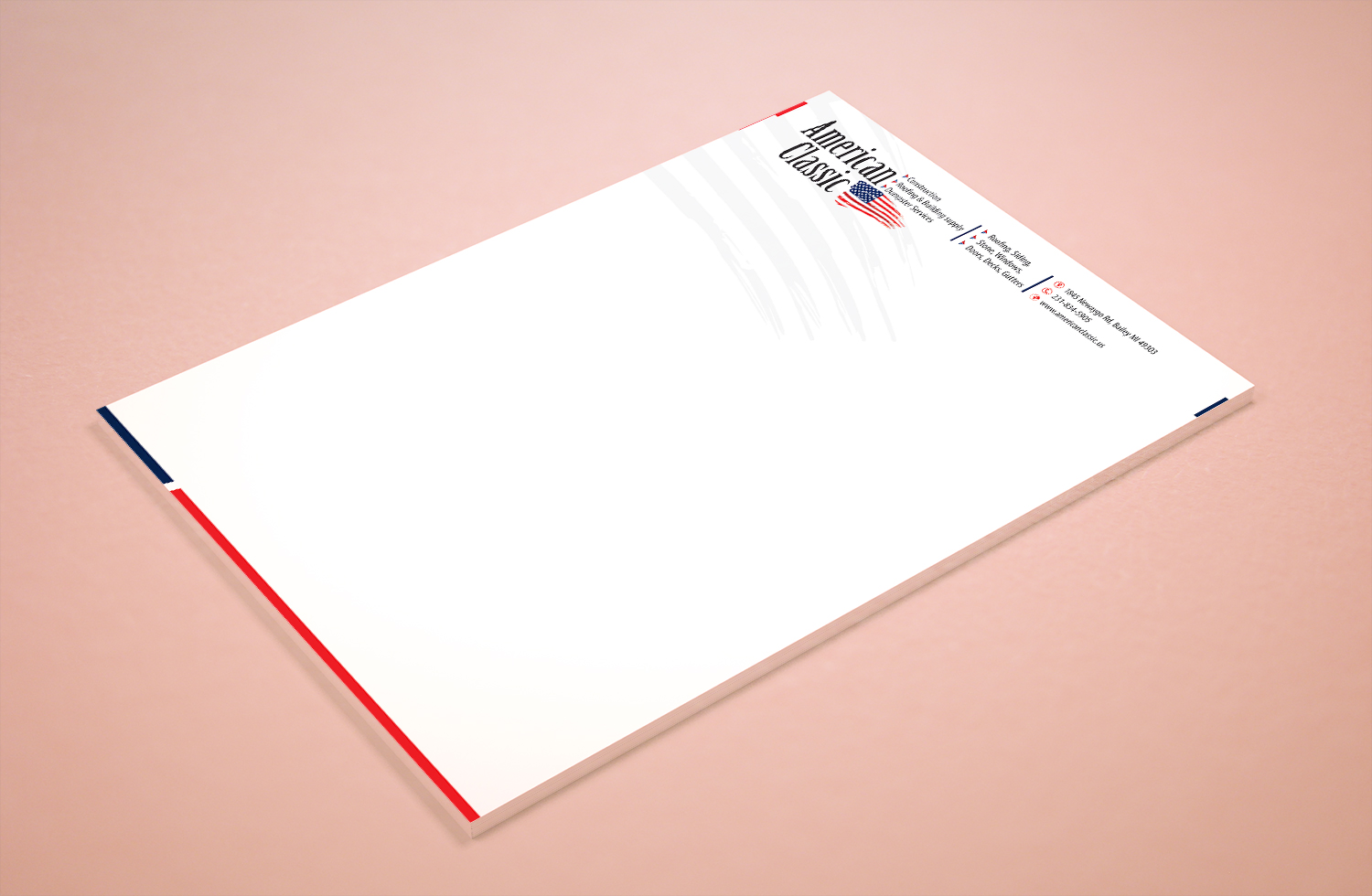 Stationery Design by Petter Goms for American Classic | Design #13412342