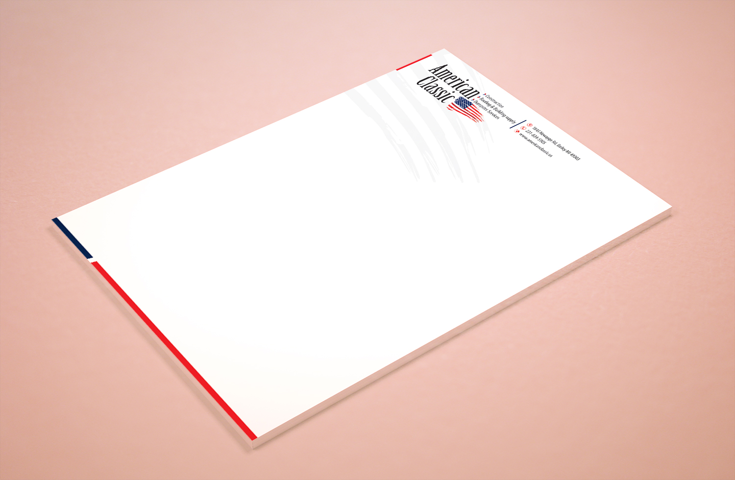 Stationery Design by Petter Goms for American Classic | Design #13412343