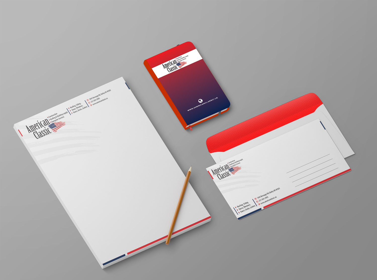 Stationery Design by Petter Goms for American Classic | Design #13412684
