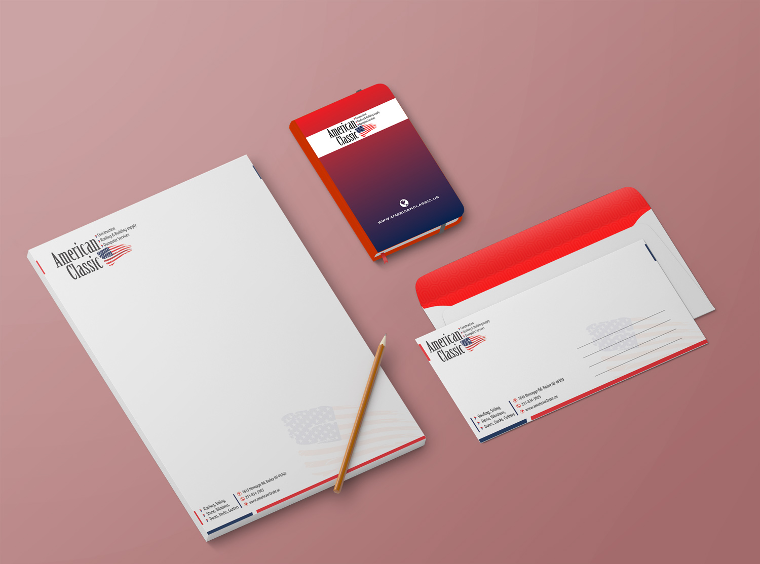 Stationery Design by Petter Goms for American Classic | Design #13413260