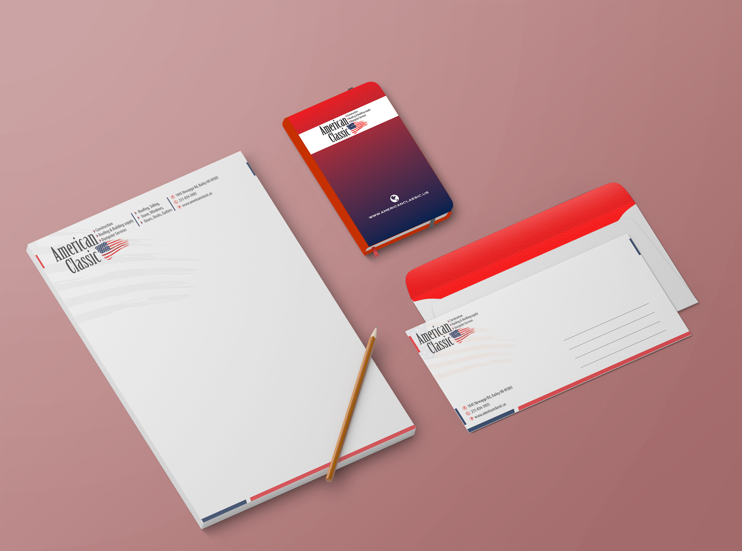 Stationery Design by Petter Goms for American Classic | Design #13413269