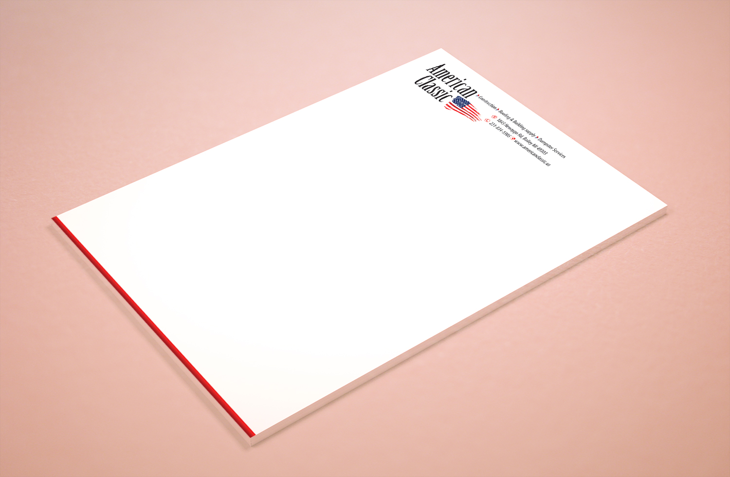 Stationery Design by Petter Goms for American Classic | Design #13420093