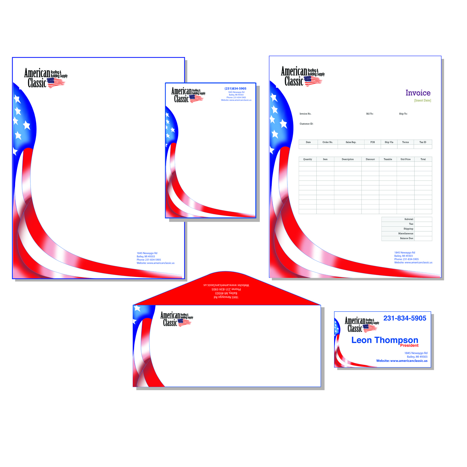Stationery Design by dgamlem for American Classic | Design #13490913
