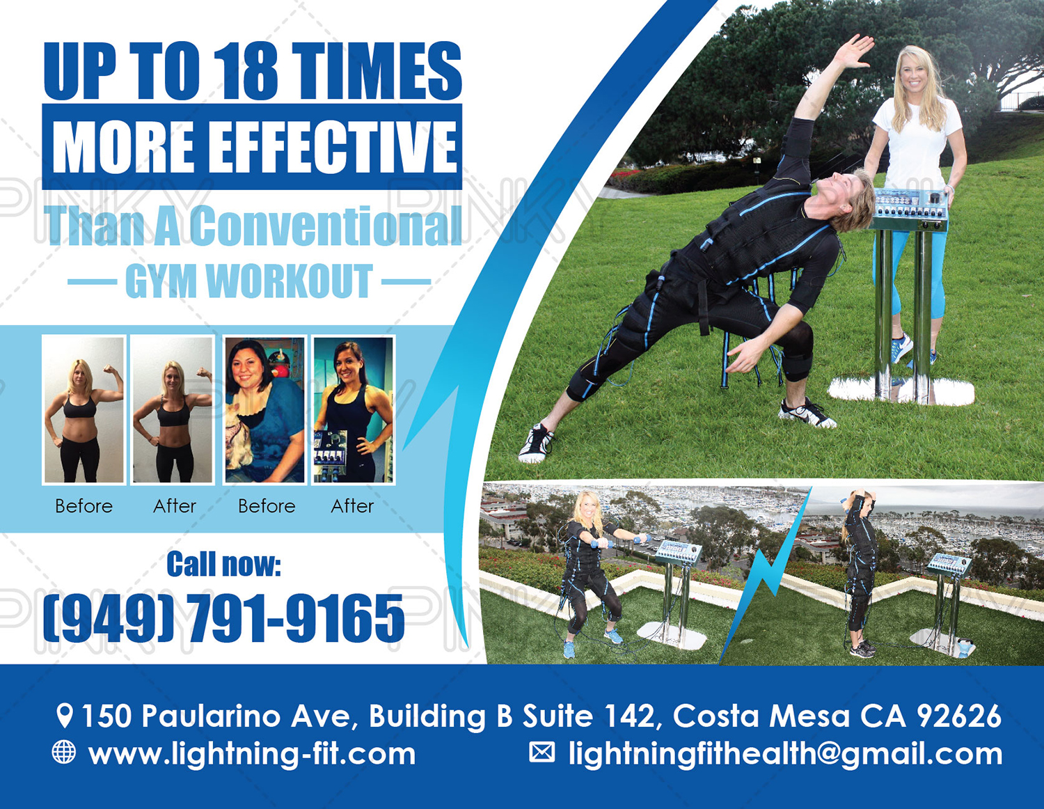 Postcard Design by Pinky  for Lightning Fit | Design #13438027