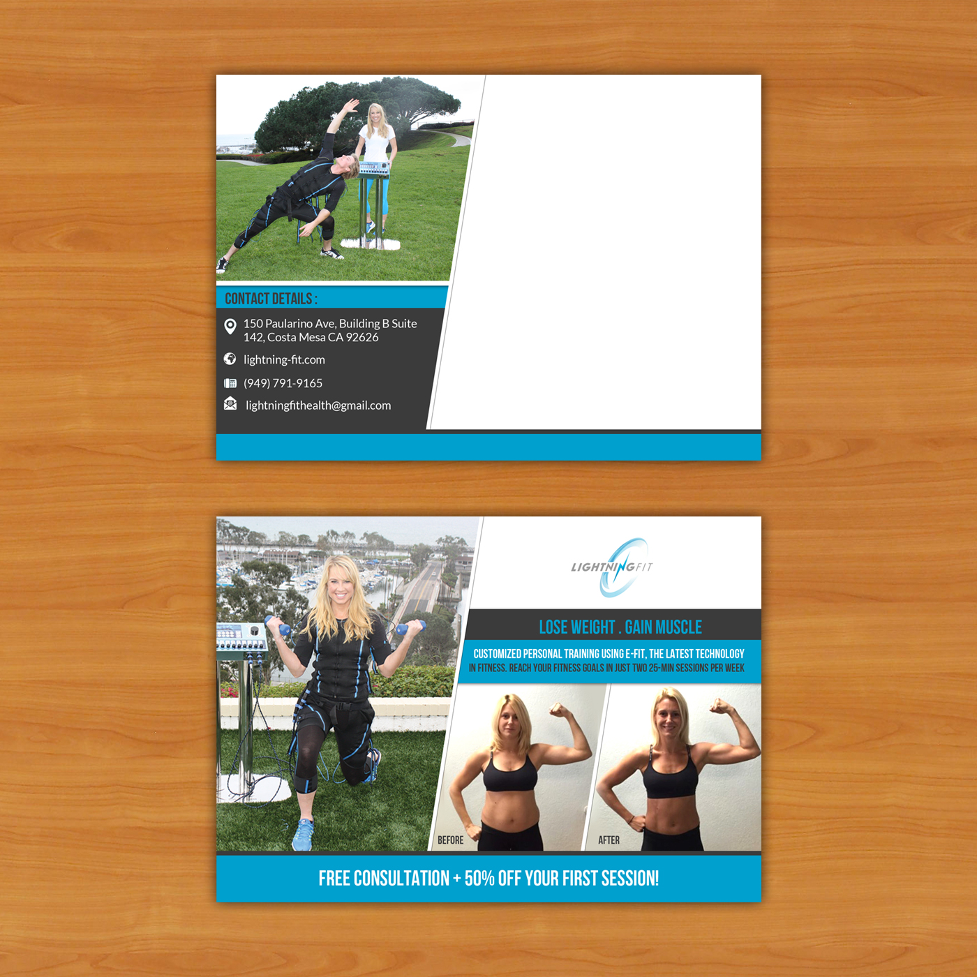 Postcard Design by debdesign for Lightning Fit | Design #13414854