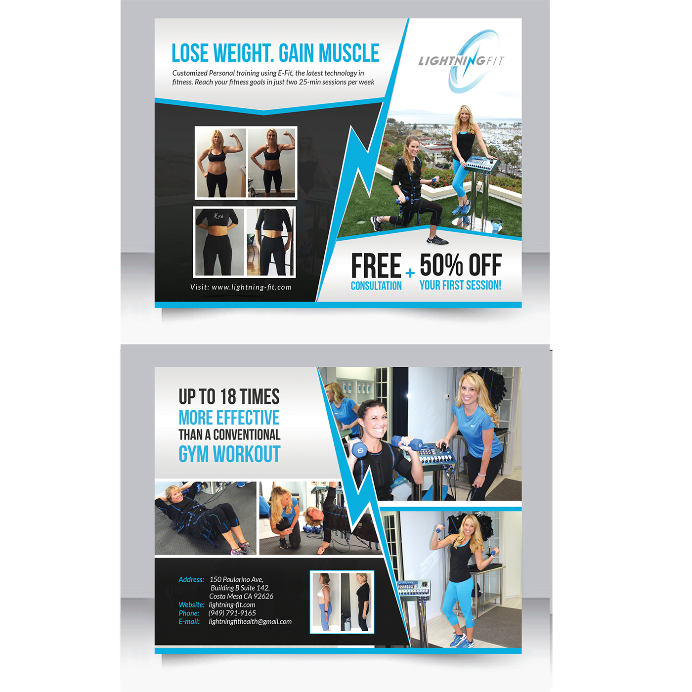 Diseño de Postal por debdesign para Lightning Fit | Diseño #13436756