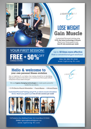 Diseño de Postal por debdesign para Lightning Fit | Diseño: #13440655