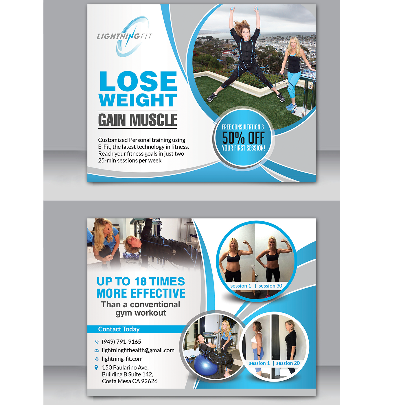 Diseño de Postal por creative.bugs para Lightning Fit | Diseño #13452074