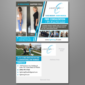 Business Postcard Design for Personal Training Company | Design de Carte Postale par ecorokerz