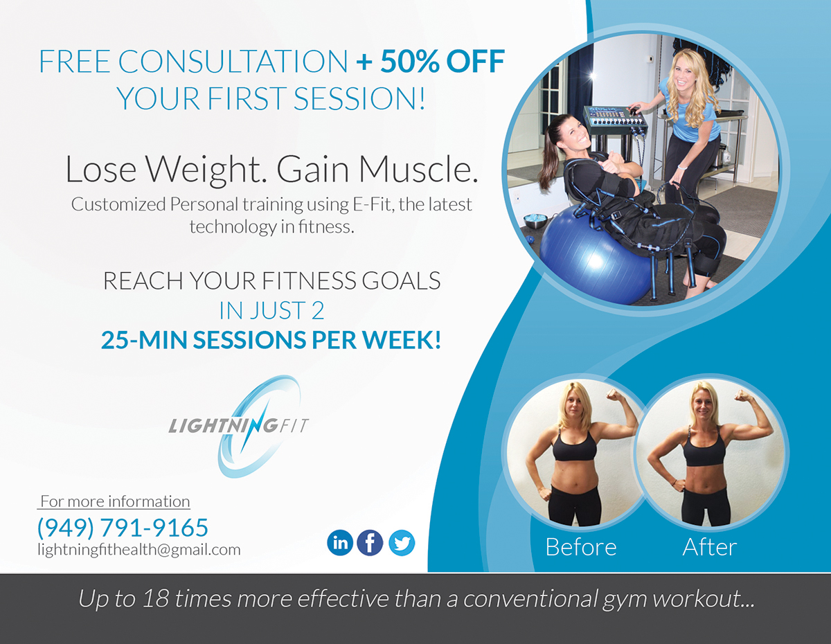 Diseño de Postal por VEGA-Designs para Lightning Fit | Diseño #13434093