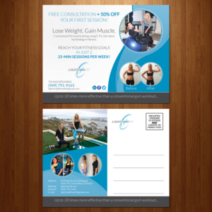 Diseño de Postal por VEGA-Designs para Lightning Fit | Diseño: #13434095