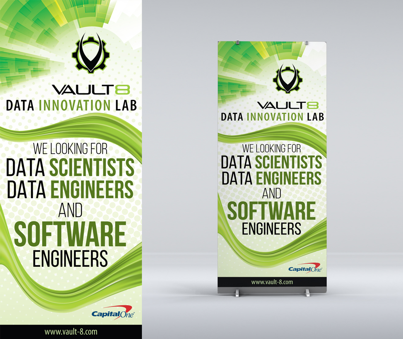 Bold Modern Information Technology Poster Design For A Company