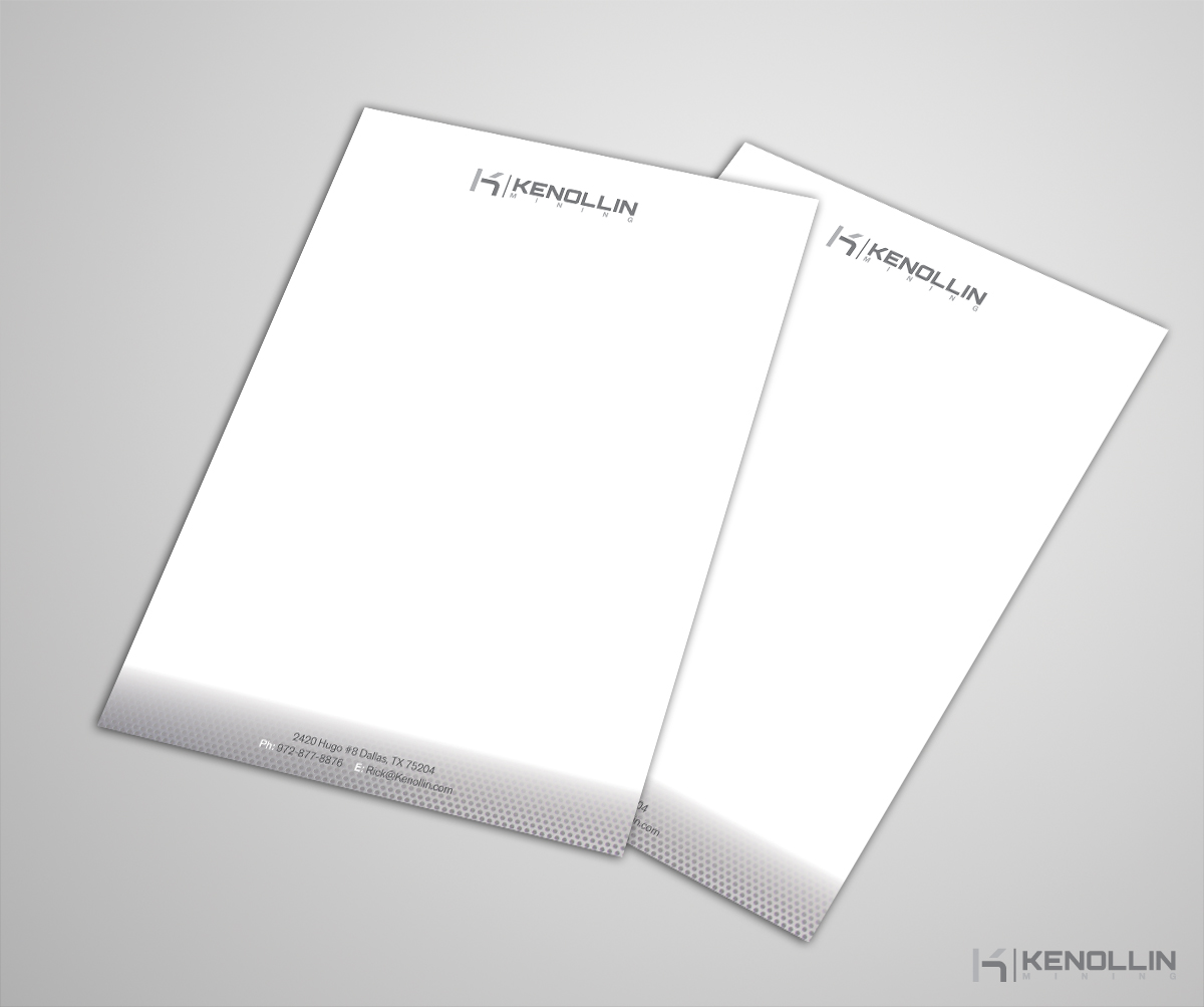 Letterhead Design by Viktorijan for Kenollin Mining | Design #2491261