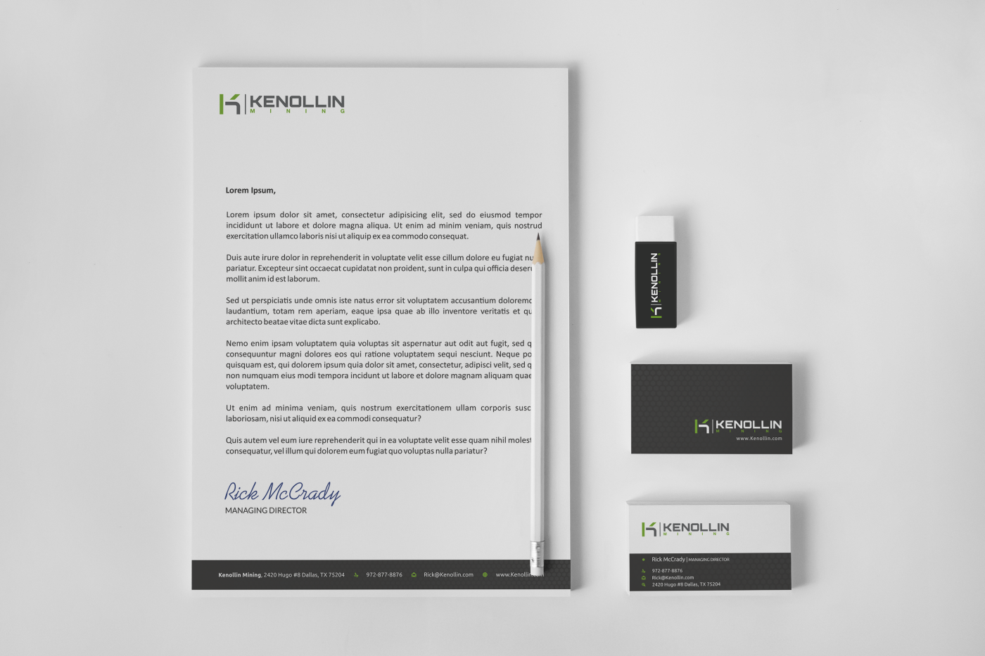 Briefkopf-Design von HYPdesign für Kenollin Mining | Design #2473939