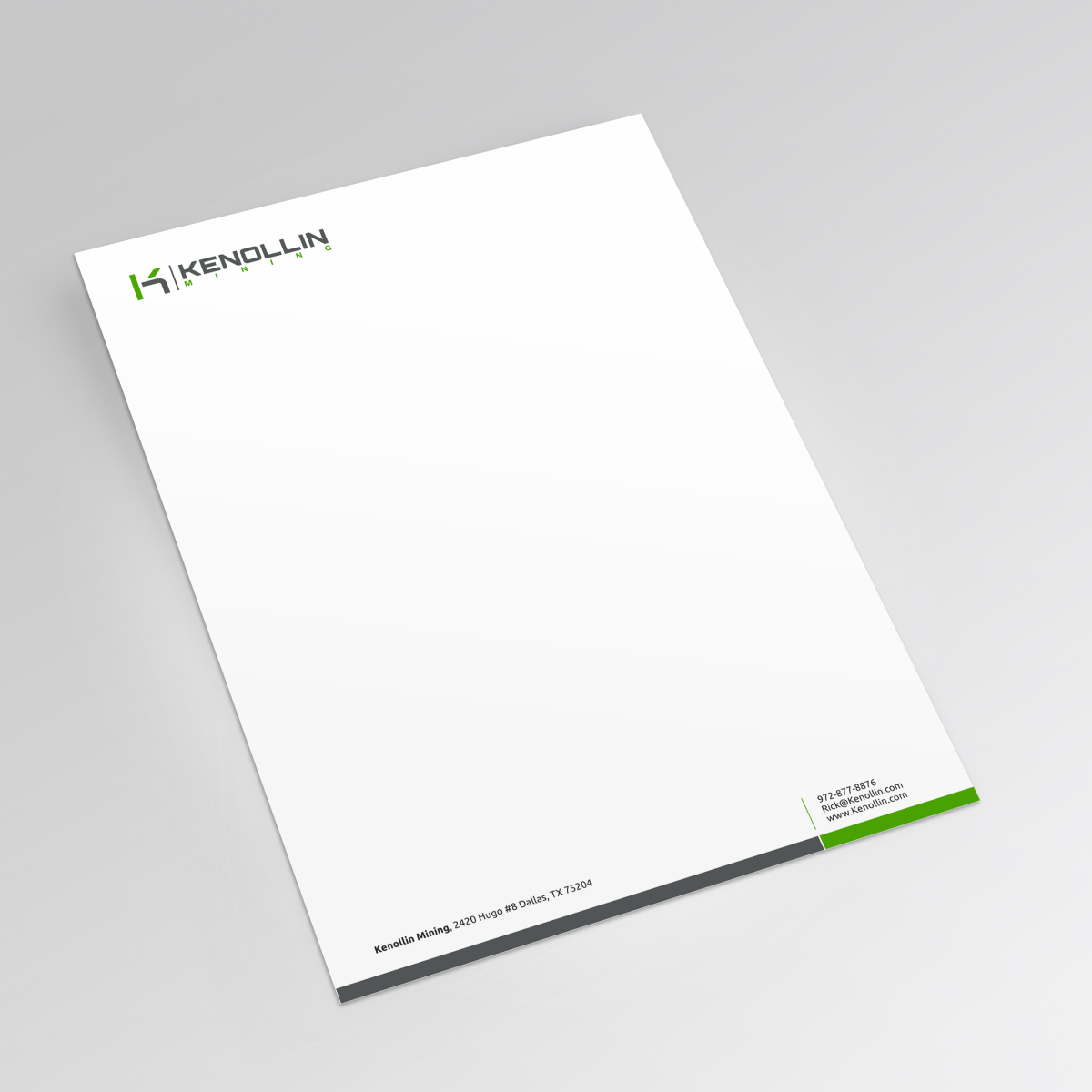Letterhead Design by HYPdesign for Kenollin Mining | Design #2515928