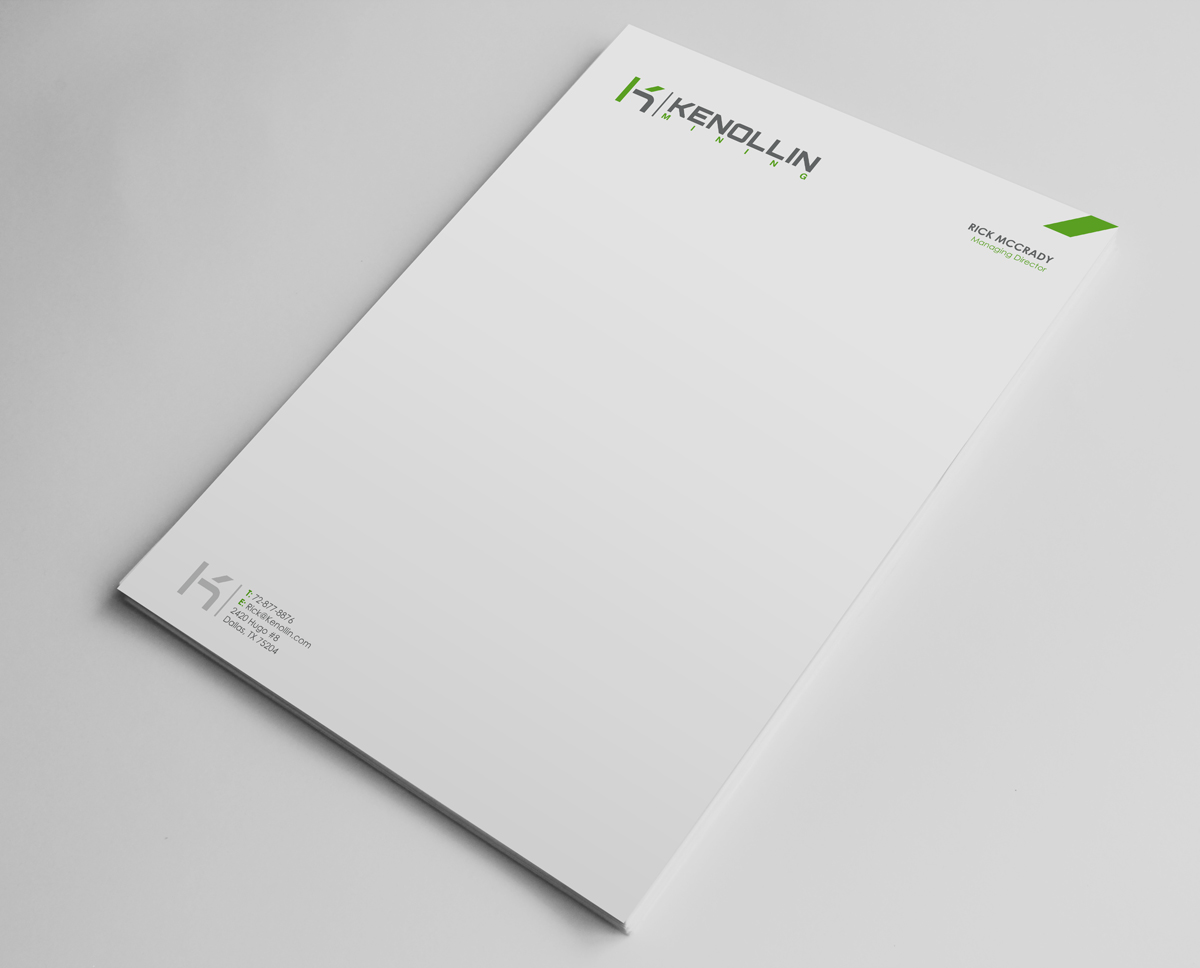 Letterhead Design by logodentity for Kenollin Mining | Design #2513623