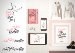 Pink Tights Black Leo | Logo-Design von amy claire thompson