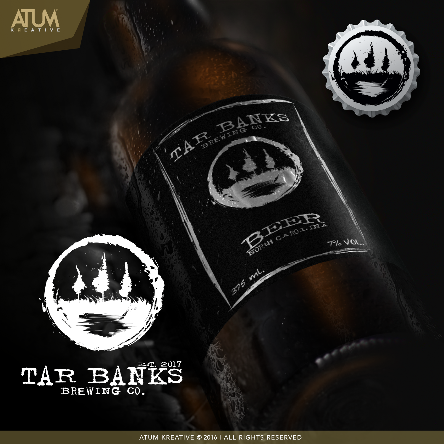 Design de Logo par Atum Kreative™ pour Tar Banks Brewing Co. | Design #13565390