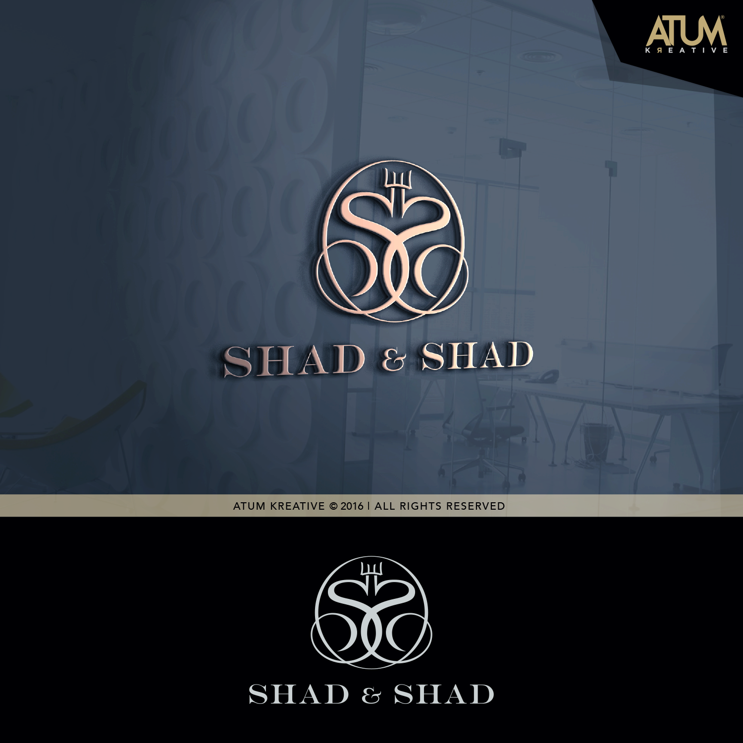 Logo Design by Atum Kreative™ for Shad and Shad Inc. | Design #13512829