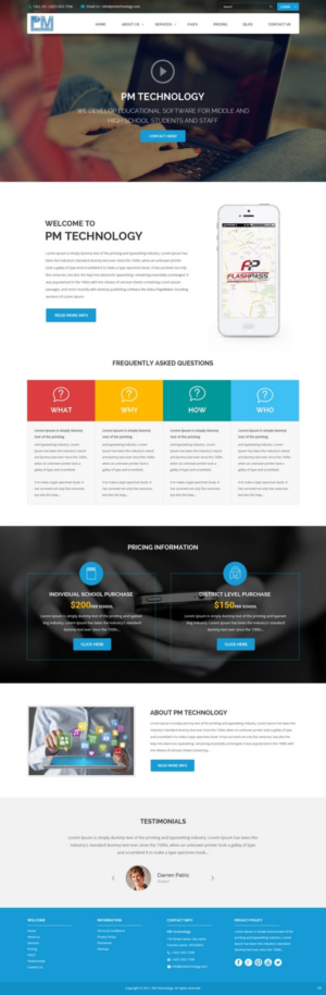 Web Design by pb for this project | Design: #13416246