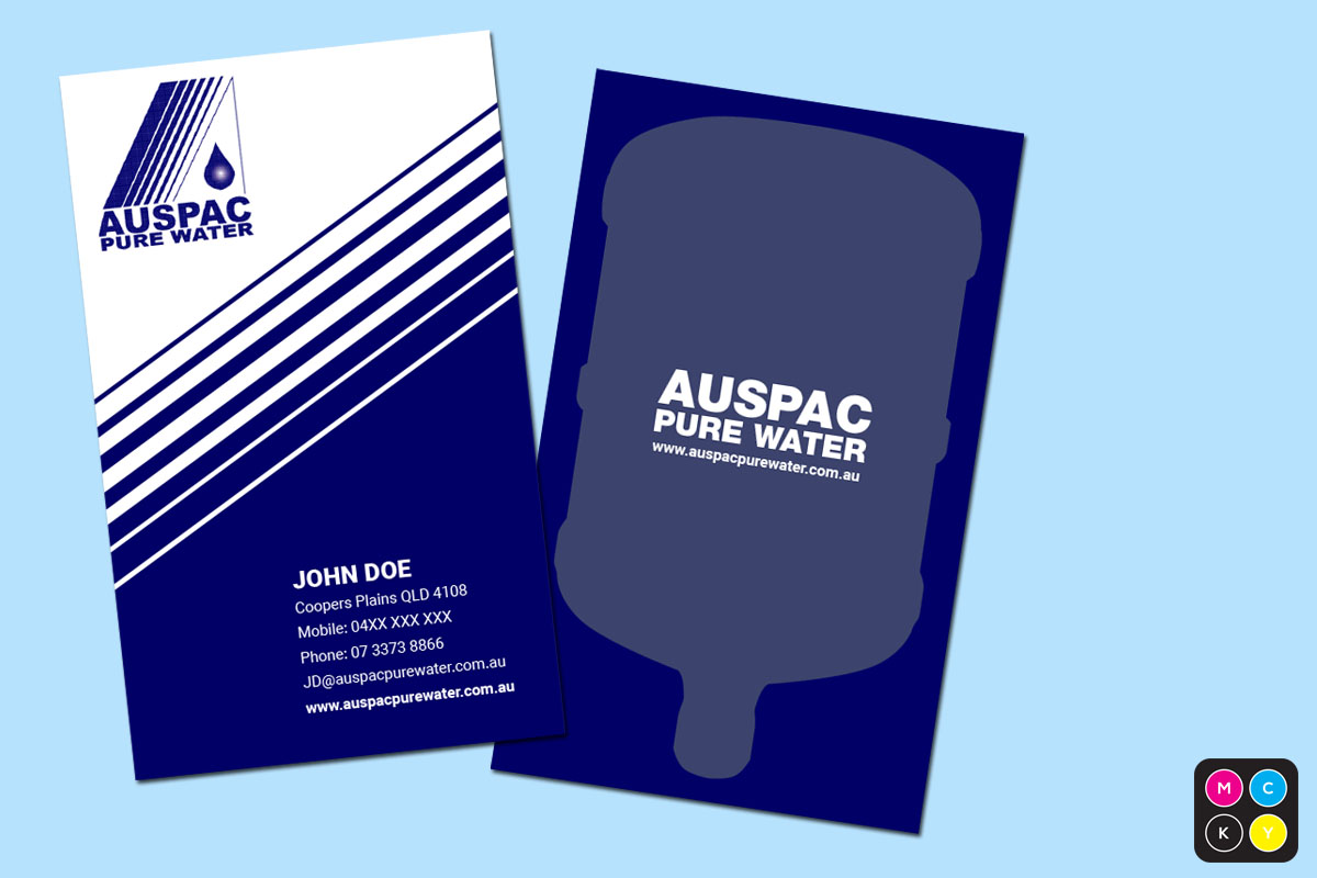 Business Card Design by mcky//design for Auspac Pure Water P/L | Design #13393878
