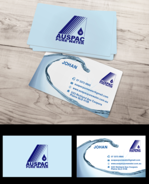 Business Card Design by Impressive Solutions for Auspac Pure Water P/L | Design: #13395810