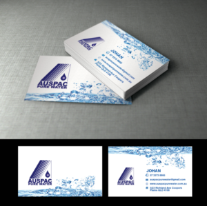 Business Card Design by Impressive Solutions for Auspac Pure Water P/L | Design: #13395811