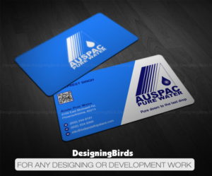 Visitenkarten-Design von Designing Birds für Auspac Pure Water P/L | Design: #13400645
