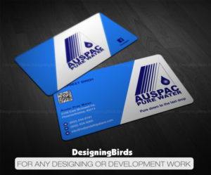 Visitenkarten-Design von Designing Birds für Auspac Pure Water P/L | Design: #13400646