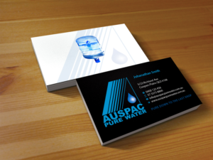Design de Carte de Visite par Creations Box 2015 pour Auspac Pure Water P/L | Design : #13402749