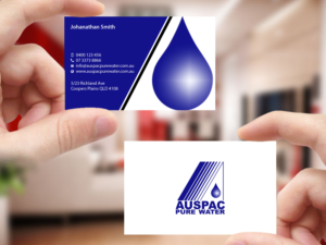 Design de Carte de Visite par Creations Box 2015 pour Auspac Pure Water P/L | Design : #13402754