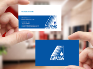 Business Card Design by Creations Box 2015 for Auspac Pure Water P/L | Design: #13402756