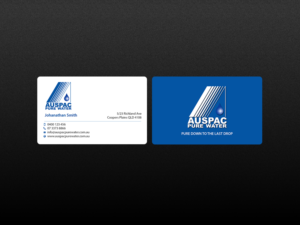 Business Card Design by Creations Box 2015 for Auspac Pure Water P/L | Design: #13402757
