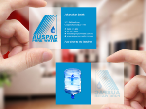 Business Card Design by Creations Box 2015 for Auspac Pure Water P/L | Design: #13402758