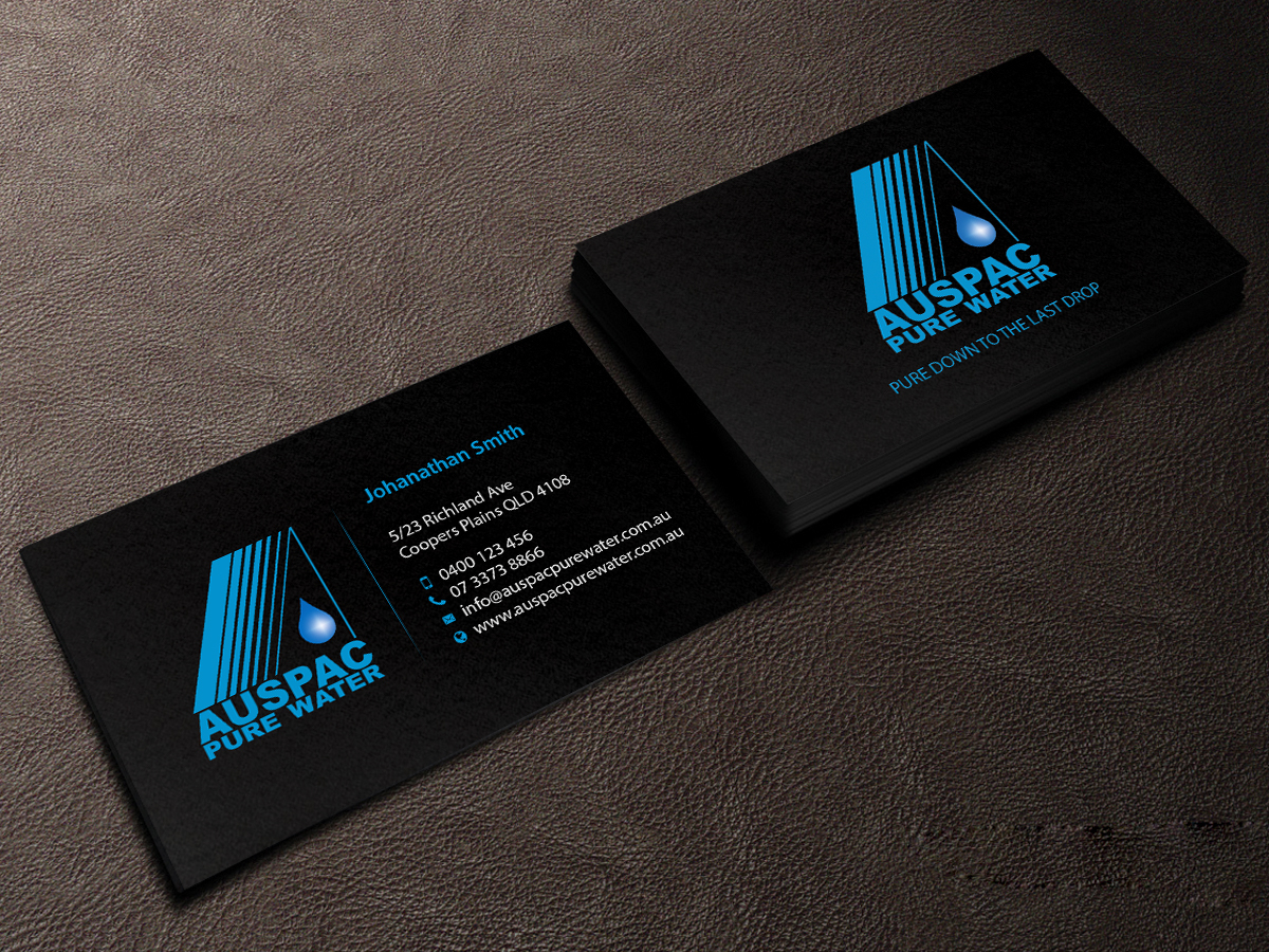 Diseño de Tarjeta de Presentación por Creations Box 2015 para Auspac Pure Water P/L | Diseño #13402762