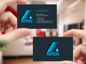 Business Card Design by Creations Box 2015 for Auspac Pure Water P/L | Design: #13402763