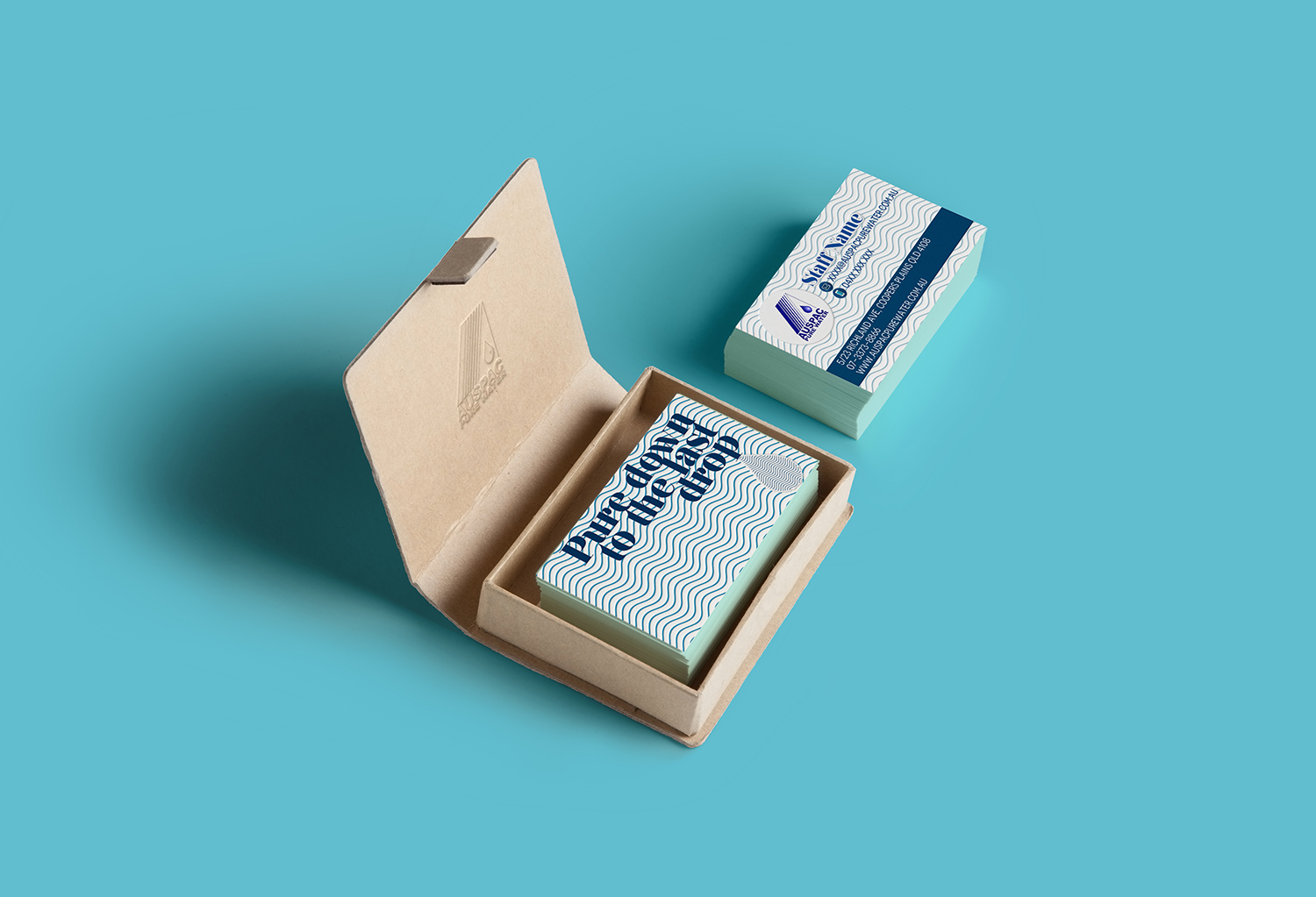 Business Card Design by tanieyah for Auspac Pure Water P/L | Design #13396407